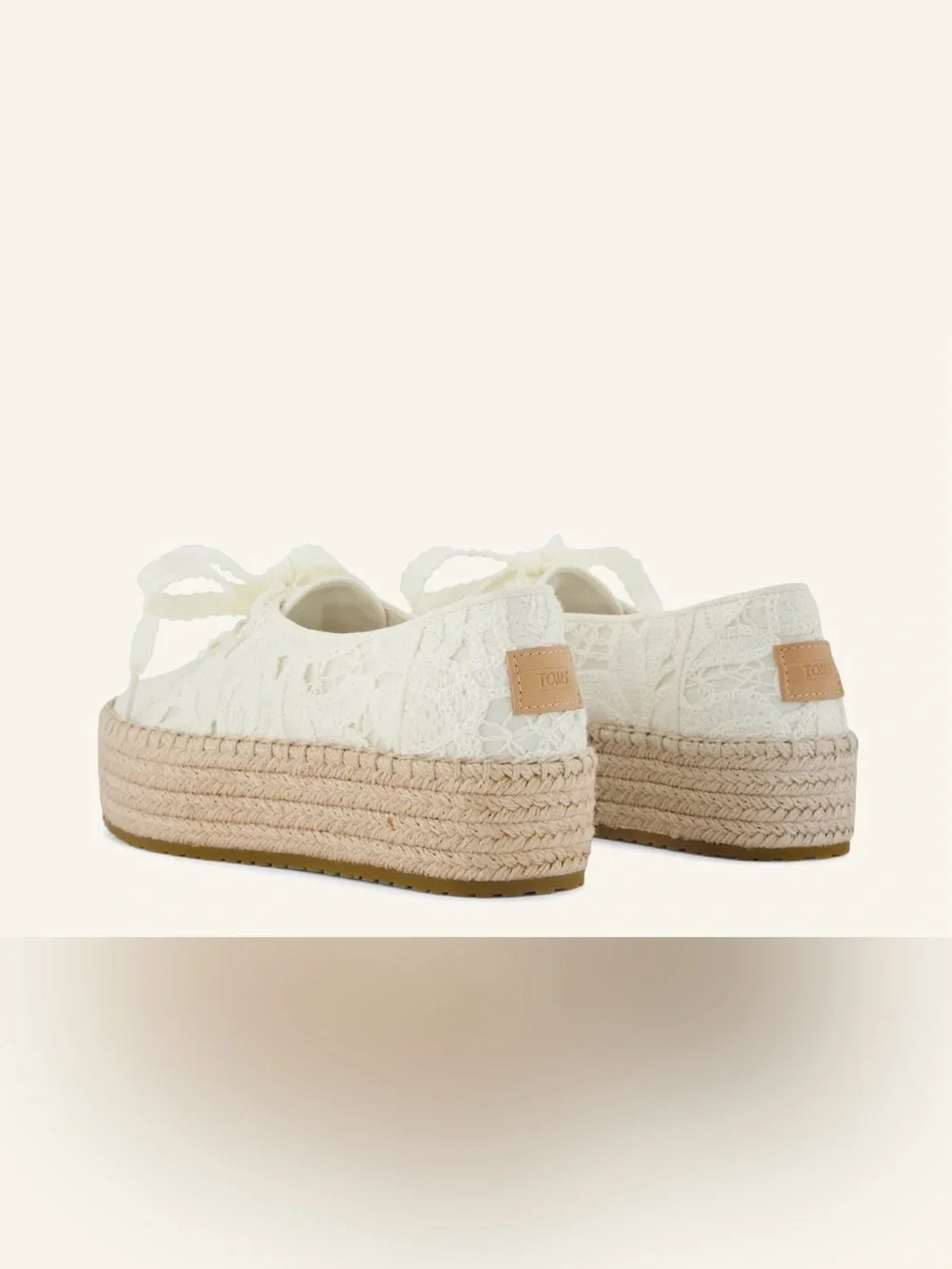 Tom’s Valencia Lace-Up Platform Espadrille